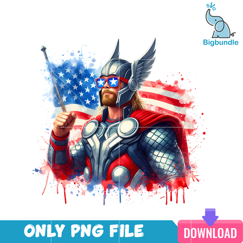 Thor American 4th Of July PNG