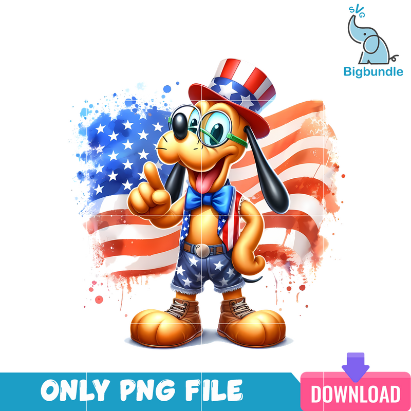 Pluto American 4th Of July PNG