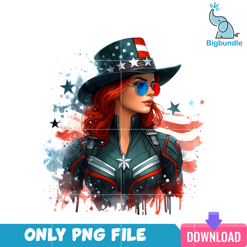 Natasha Romanoff American 4th July PNG