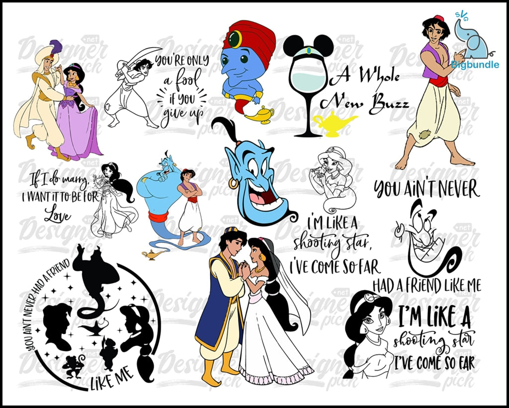 Aladdin SVG Bundle - Digital download