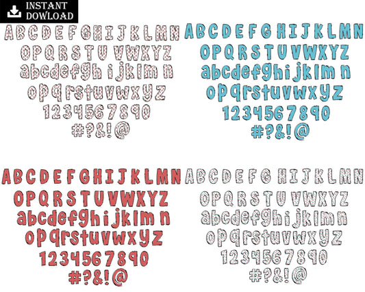 439 Dr. Suess Alphabet PNG, Dr. Suess Bundle, Cat In The Hat PNG, Dr. Suess Font PNG, Doodle Alphabet PNG, Digital Download