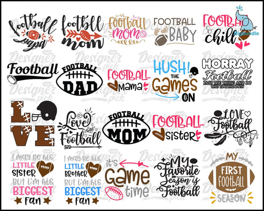 American Football Svg Bundle - Digital download