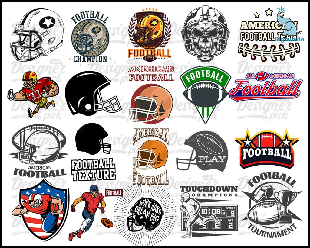 American Football Svg Bundle - Digital download