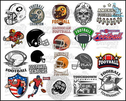 American Football Svg Bundle - Digital download