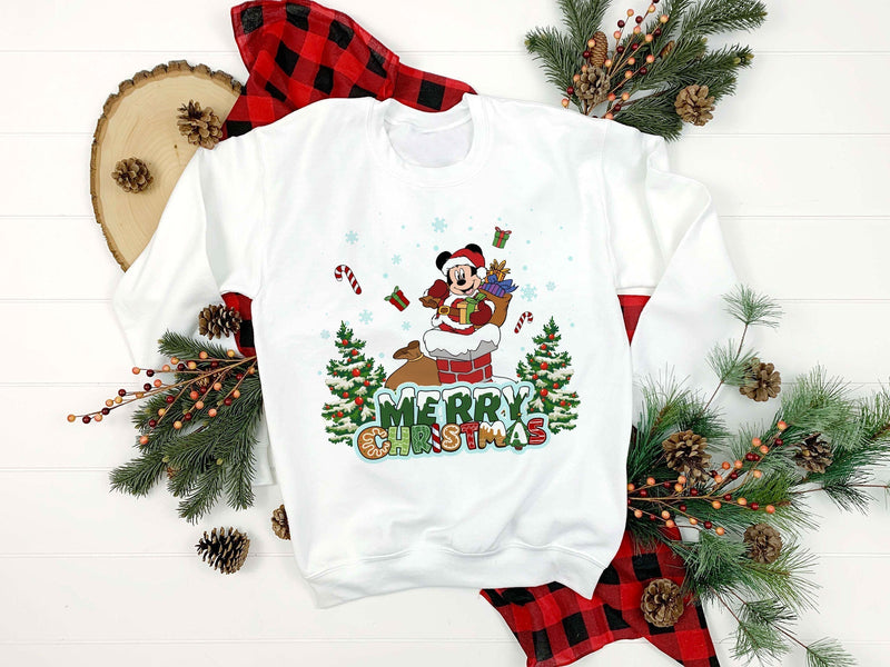 Mickey Mouse Santa Claus Christmas PNG, Disney Christmas PNG File.