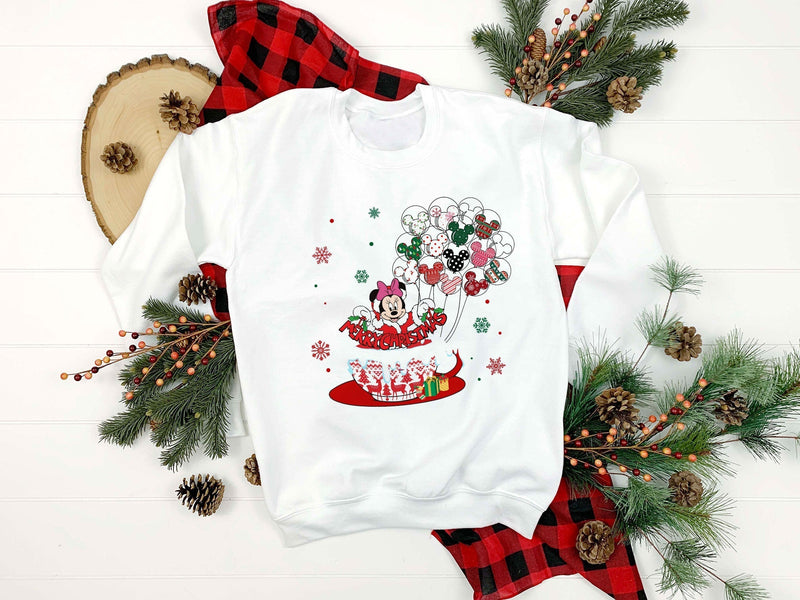 Minnie Merry Christmas PNG, Disney Christmas PNG File.