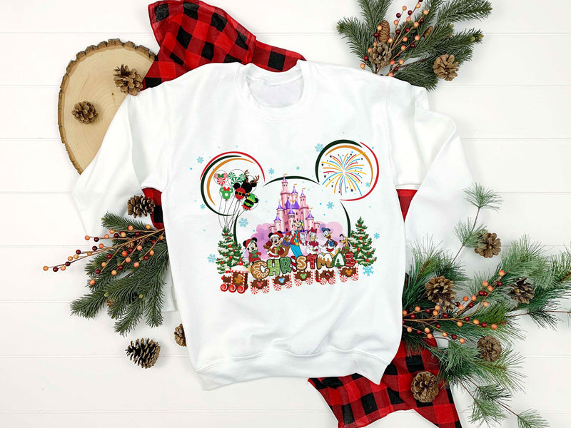 Family Disney Christmas PNG, Disney Christmas PNG File.