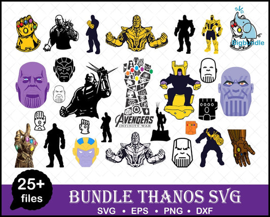 Avengers Thanos Infinity svg bundle, Avengers svg, png, dxf, Avengers svg files for cricut, Avengers svg clipar, Aladdin silhouette