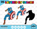Marvel Avengers 100 cliparts bundle, Avengers svg cut files for Cricut / Silhouette, Avengers png