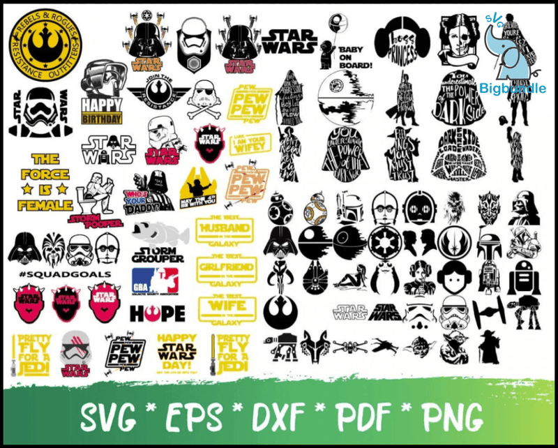 Baby yoda svg bundle 600+ svg, png, dxf, pdf