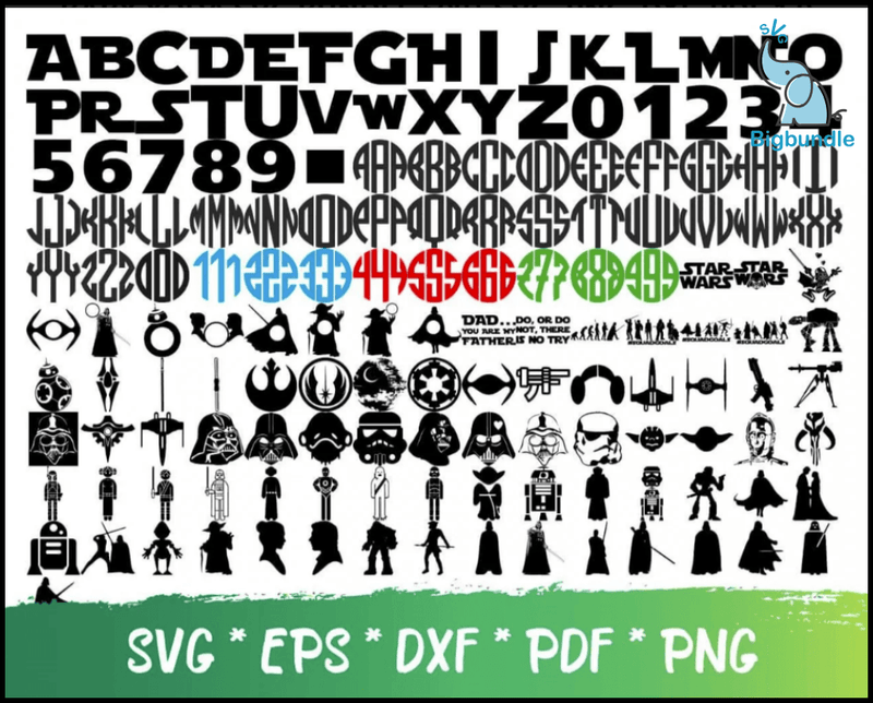 Baby yoda svg bundle 600+ svg, png, dxf, pdf