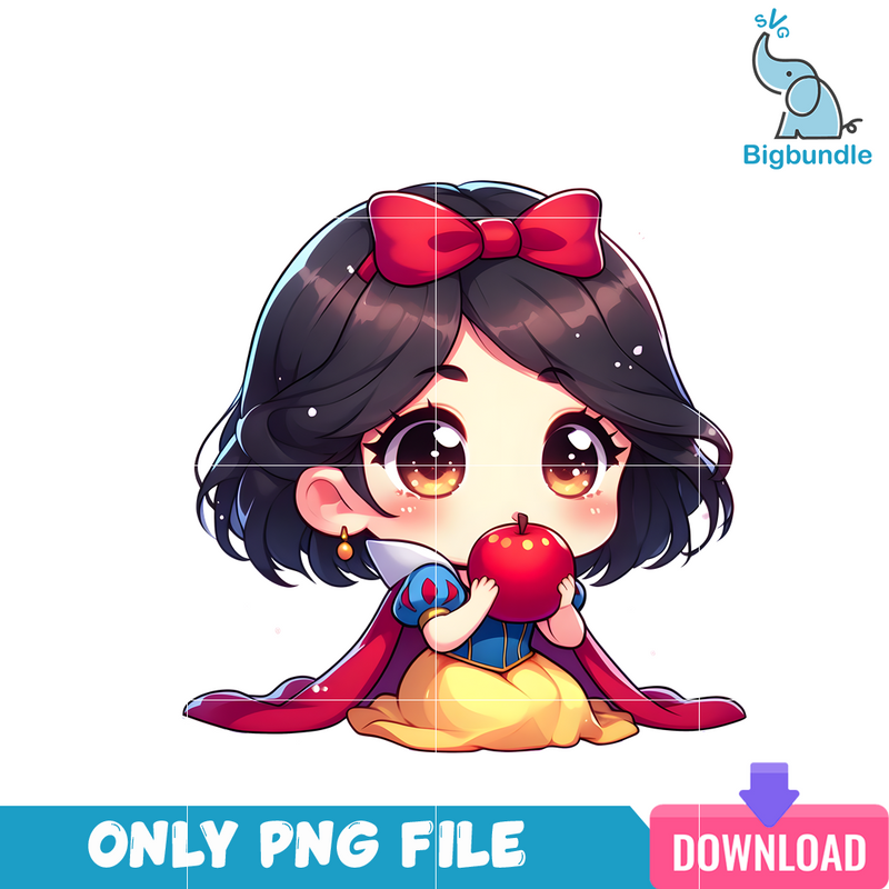 Snow White Disney Princess Chibi PNG