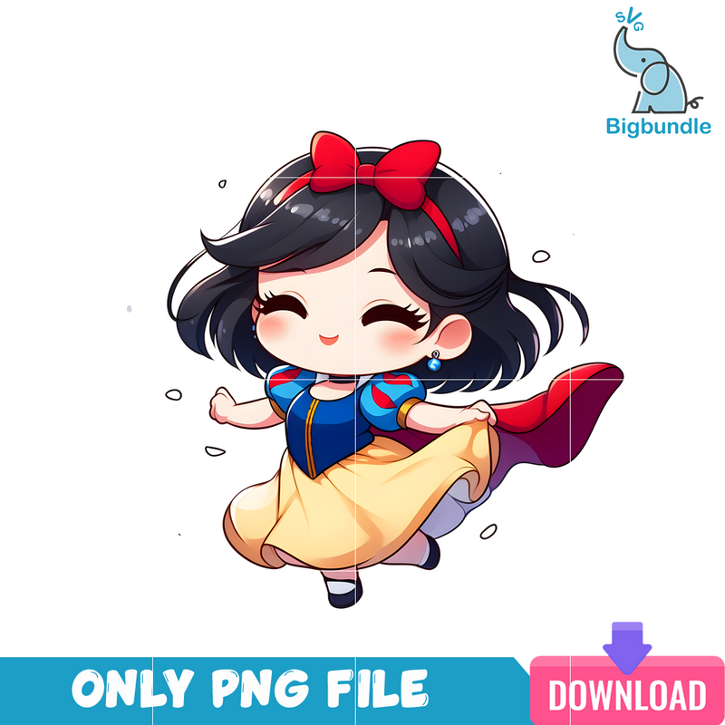 Snow White Disney Princess Chibi PNG