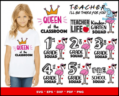 Back to school svg bundle 600+ svg, png, dxf, pdf