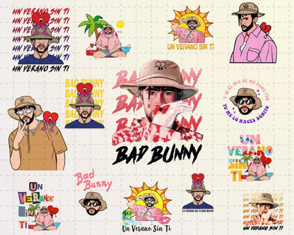 Bad Bunny Bundle PNG , Bundle bad bunny - Digital download
