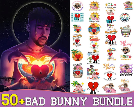 Bad Bunny Bundle PNG , Bundle bad bunny - Digital download