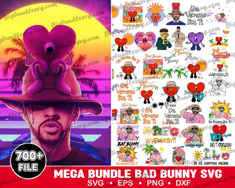 2000+ Bad Bunny, Bad Bunny digital designs, Bad Bunny svg, png, eps, dxf, Digital download.