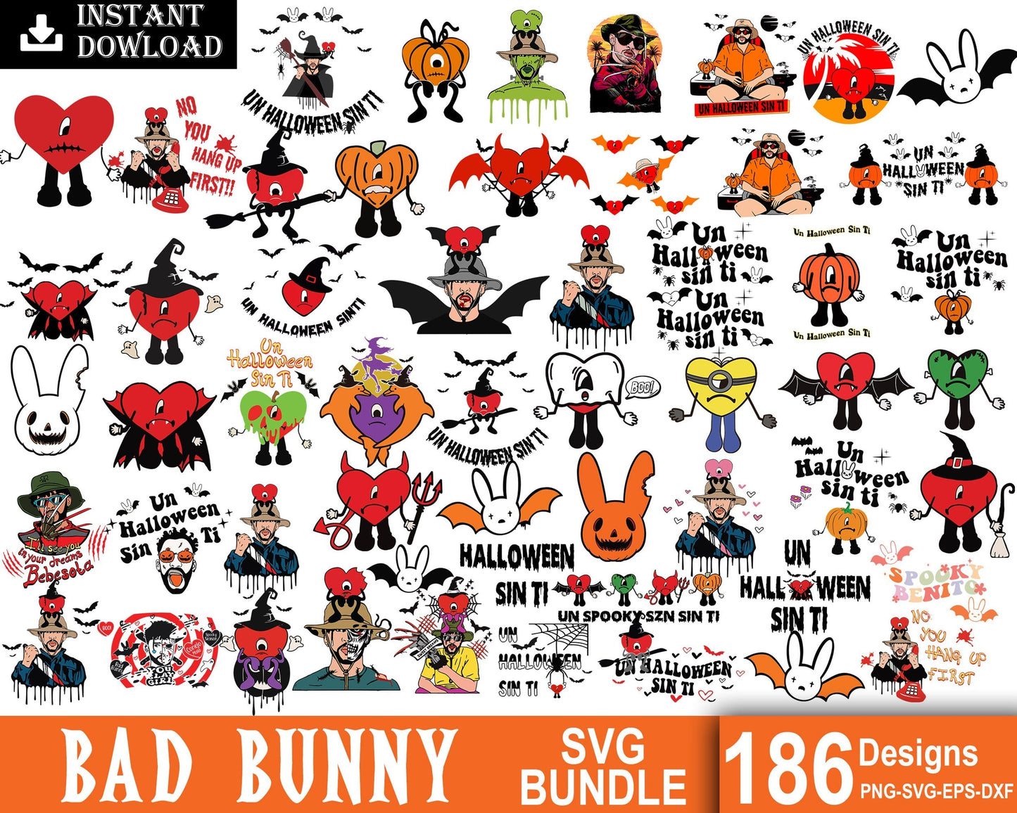 Ultimate Bad Bunny SVG, Bad Bunny svg, png, eps, dxf, Digital download.