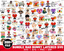 300+ Bad Bunny SVG, Bundle bad bunny layered svg