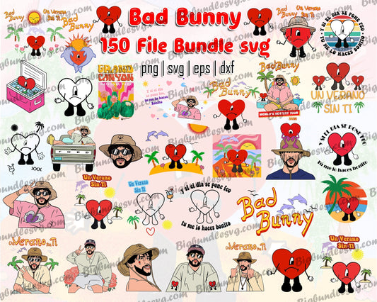 Bad Bunny SVG,Bundle bad bunny svg, digital download
