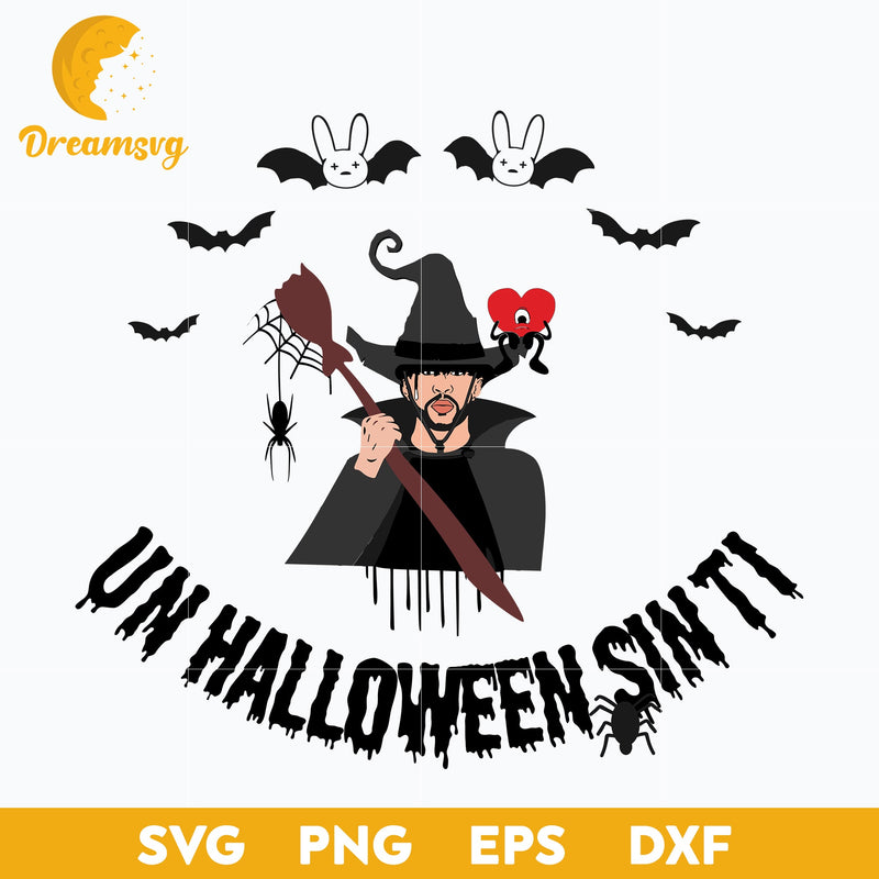 Bad Bunny Halloween Svg, Un Verano Sin Ti Halloween Svg, Bad Bunny Svg, Halloween Svg, png, dxf, eps digital file