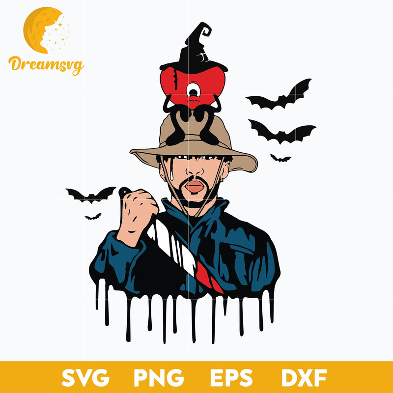 Bad Bunny Halloween Svg, Un Verano Sin Ti Halloween Svg, Bad Bunny Svg, Halloween Svg, png, dxf, eps digital file