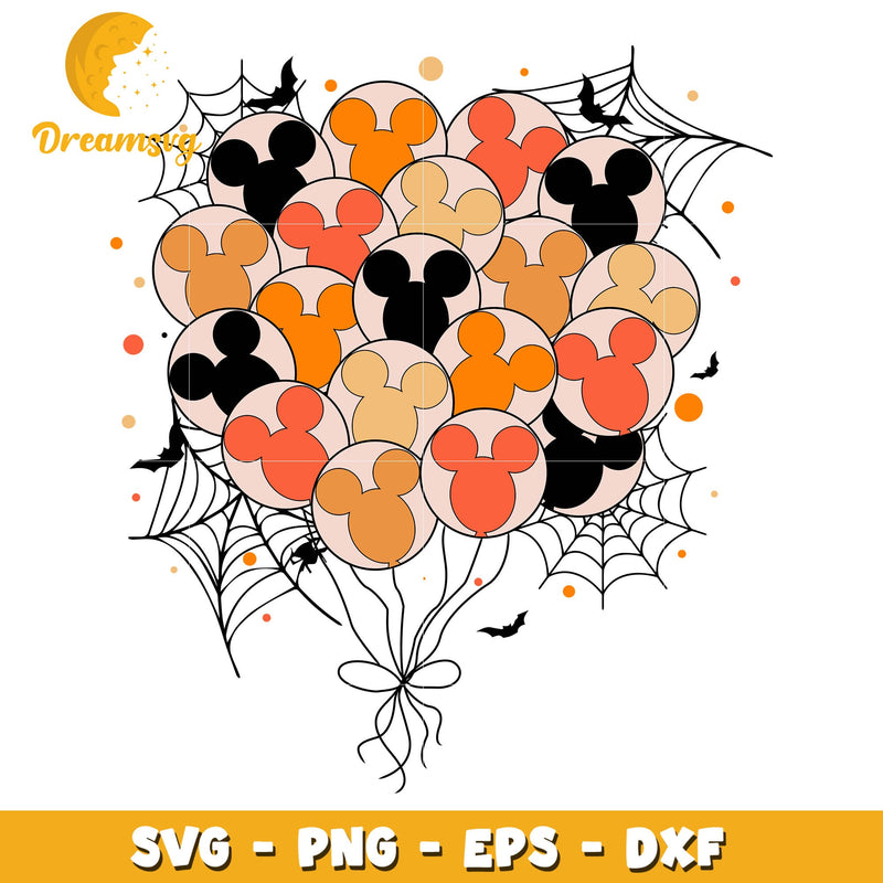 Ballon mickey head svg, halloween svg