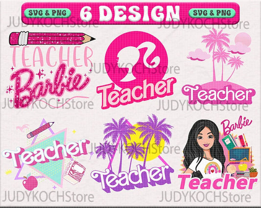 6+ New Barbie back to School Bundle svg, Instant download