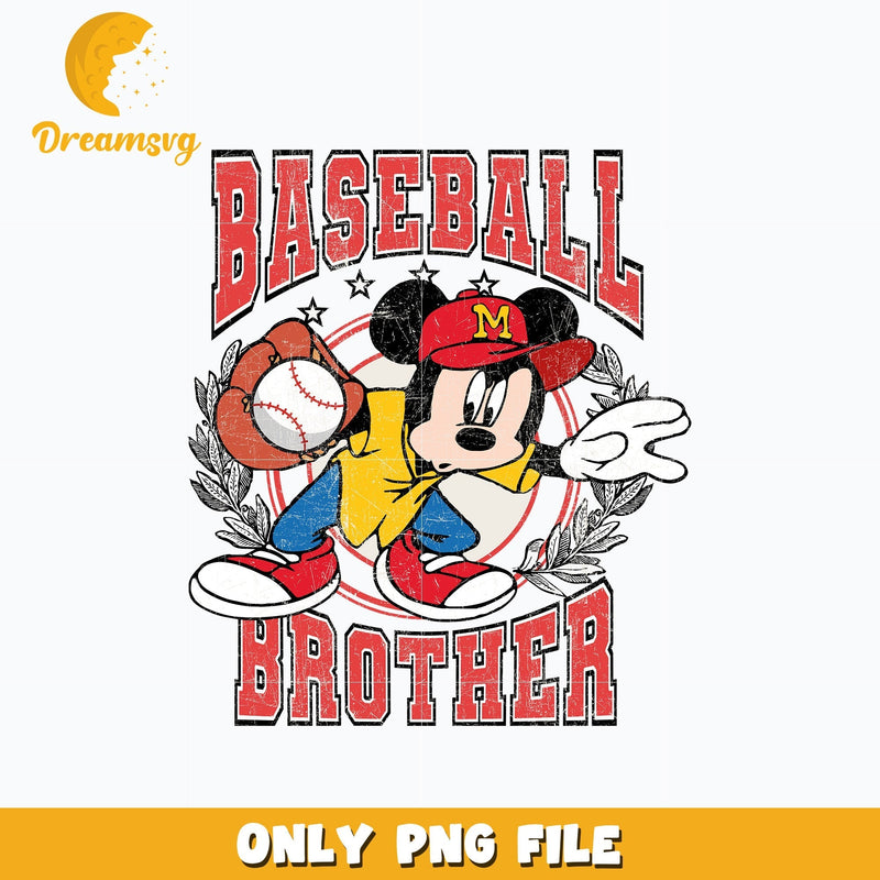 Mickey baseball brother png