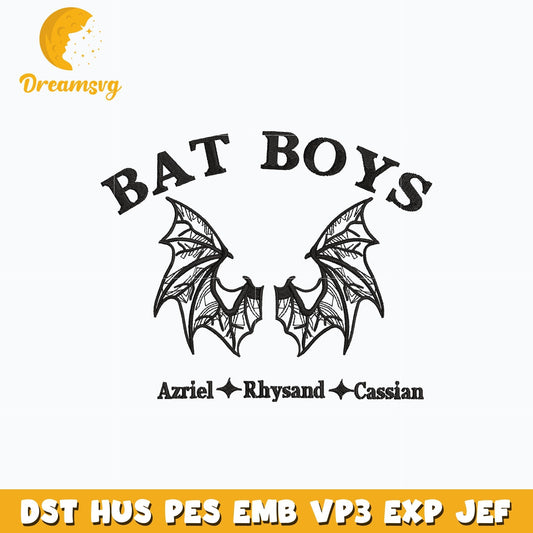 Bat boys dragon basgiath embroidery