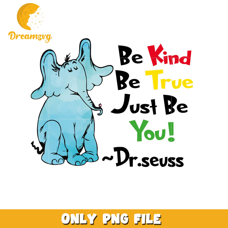 Dr seuss elephant be kind watercolor png