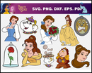Beauty and thebeast svg bundle 100+ svg, png, dxf, pdf