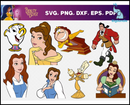 Beauty and thebeast svg bundle 100+ svg, png, dxf, pdf