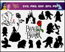 Beauty and thebeast svg bundle 100+ svg, png, dxf, pdf