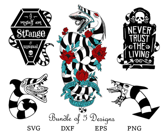 Beetlejuice Bundle SVG, Beetlejuice Files for Cricut, Instant Download
