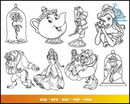 Belle svg bundle 100+ svg, png, dxf, pdf