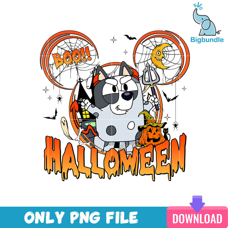 Bluey Muffin Halloween Png, Bluey Family Halloween Png, SG08072307