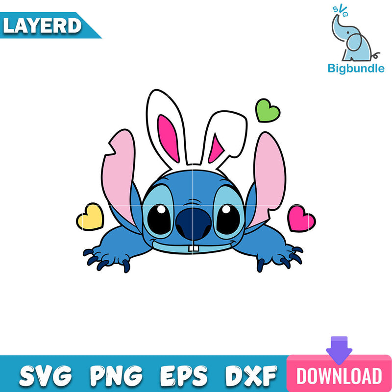 Easter Bunny Stitch Svg, Stitch Svg, Easter Bunny Svg, SG20062318