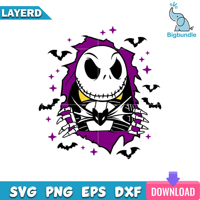 Jack Skellington Svg, Nightmare Before Svg, Halloween Svg, SG20062330