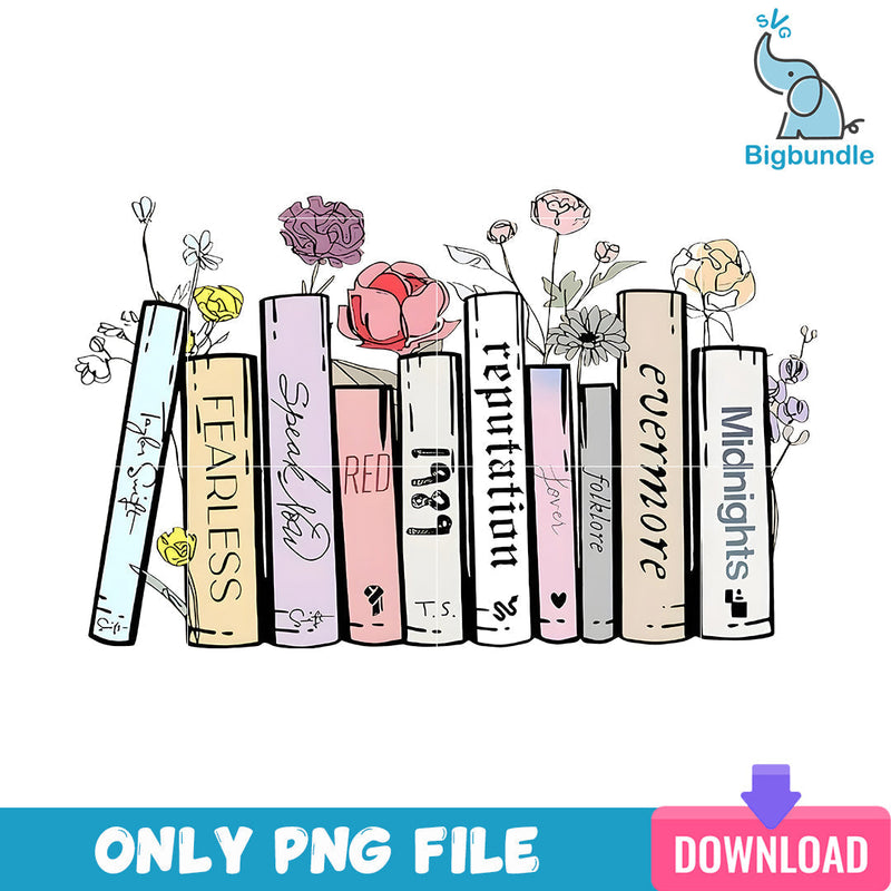 Taylor Swift Album As Books Png, Taylor Swift Png, SG08072395