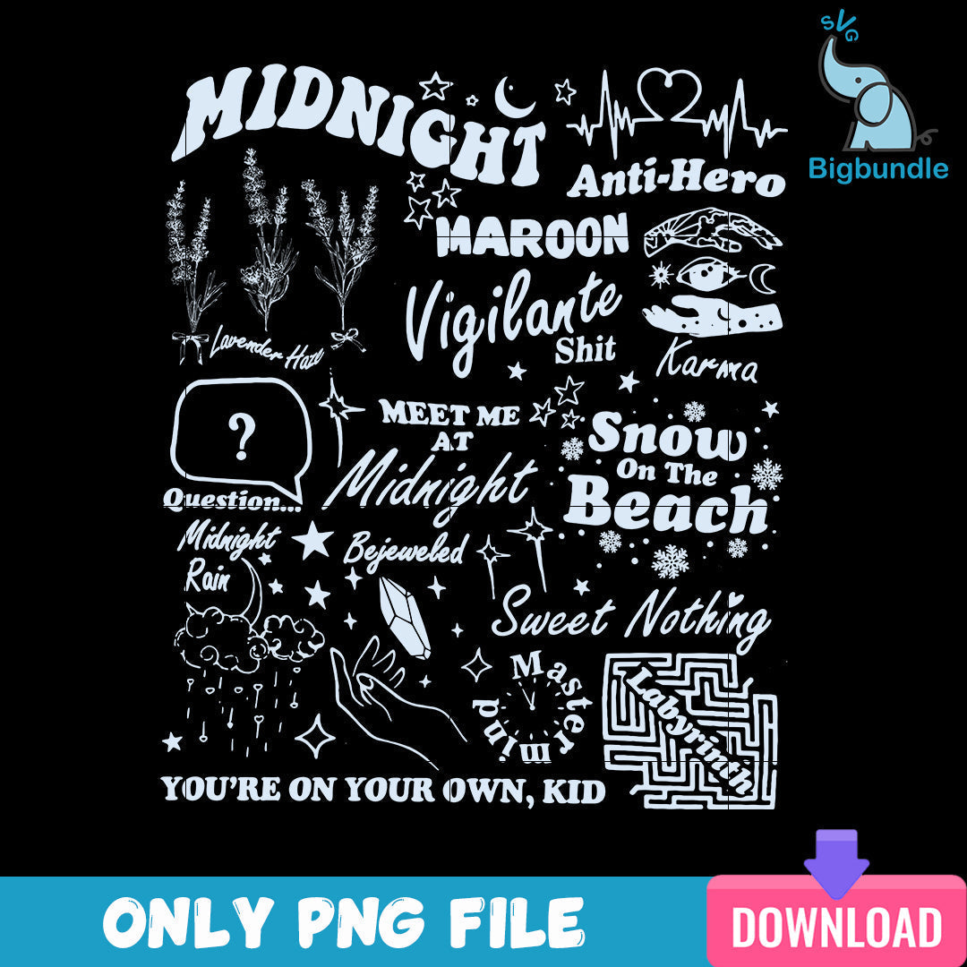 Taylor Swift Midnights Png, Taylor Swift Png, SG080723125