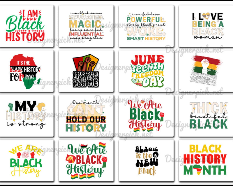 50 Black History Month Svg, Black Leaders Svg, BLM Svg, African American, Melanin Svg, Black Queen Svg