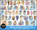 Bluey svg, Bluey vector, bluey alphabeth, bluey cutfile, bluey clipart, bluey bundle
