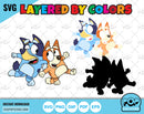 Bluey 100 cliparts set + alphabet, Bluey the dog SVG cut files for Cricut / Silhouette, Bluey PNG