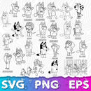 Bluey Bundle PNG SVG