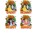 Bluey Halloween Png Bundle, Bluey png bundle instant download