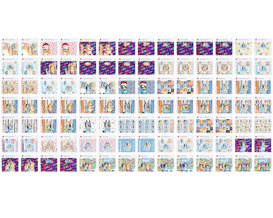 50+ Bluey Tumbler Wraps For 20oz Skinny Tumbler Sublimation Designs, Instant download