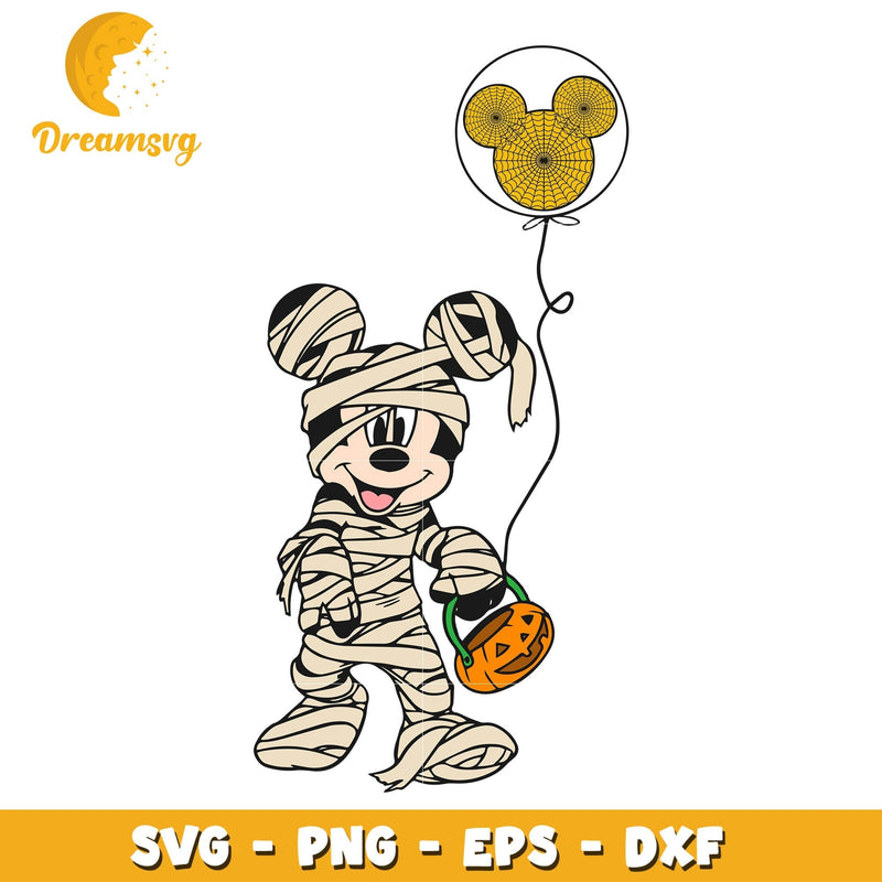 Mickey Mummy svg, halloween svg