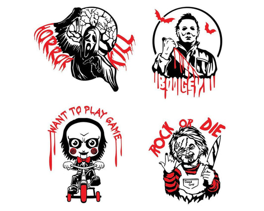 Horror Movie Characters Bundle SVG, Instant Download