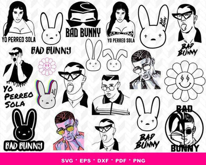 430+ Bad Bunny SVG,Bundle bad bunny svg, digital download